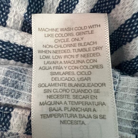 Time and Tru Tunic Womens 1X Hooded Striped Stretch Lightweight Lounge Casual - Picture 9 of 12